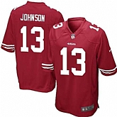 Nike Men & Women & Youth 49ers #13 Johnson Red Team Color Game Jersey,baseball caps,new era cap wholesale,wholesale hats